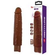 Wibrator Soren Realistic Vibrating Dildo (brown Edition) Pretty Love | 100% ORYGINAŁ| DYSKRETNA PRZESYŁKA
